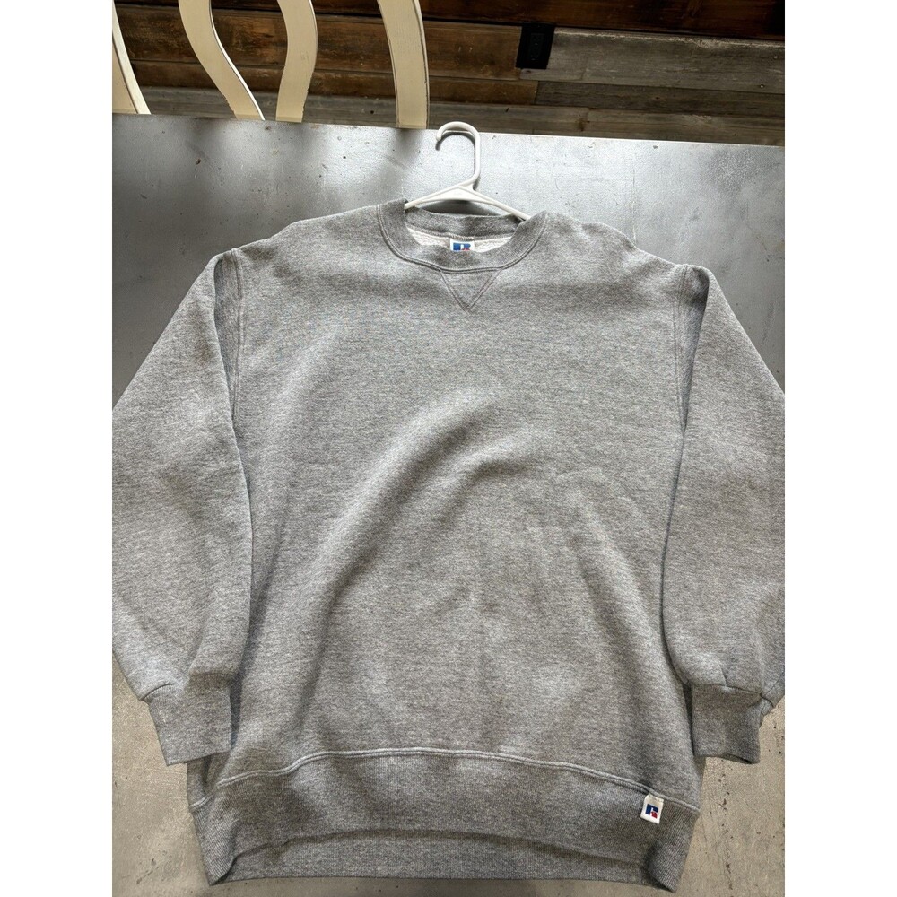 Vintage 90s Russell Athletics Blank Crewneck Sweatshirt XL Made In The USA